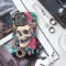 Vintage Snake Skeleton in Bloom iPhone 16 Pro Max Phone Case - Image 3