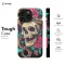 Vintage Snake Skeleton in Bloom iPhone 16 Pro Max Phone Case - Image 5