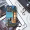 Aesthetic Dreamy Night Sky City Black Cat with Woman iPhone 16 Pro Phone Case - Image 3