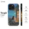Aesthetic Dreamy Night Sky City Black Cat with Woman iPhone 16 Pro Phone Case - Image 5
