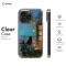 Aesthetic Dreamy Night Sky City Black Cat with Woman iPhone 16 Pro Phone Case - Image 7