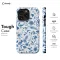 Blue Flower French Toile De Jouy iPhone 16 Pro Phone Case - Image 5