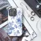 Blue Flower French Toile De Jouy iPhone 16 Pro Phone Case - Image 3