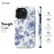 Blue Flower French Toile De Jouy iPhone 16 Pro Phone Case - Image 5