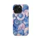 Blue Pink Seashell Art iPhone 16 Pro Phone Case - Image 1