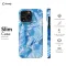 Blue Summer Abstract Sea Shell iPhone 16 Pro Phone Case - Image 6