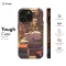Book Lover White Red Cat in Library iPhone 16 Pro Phone Case - Image 5