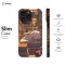 Book Lover White Red Cat in Library iPhone 16 Pro Phone Case - Image 6
