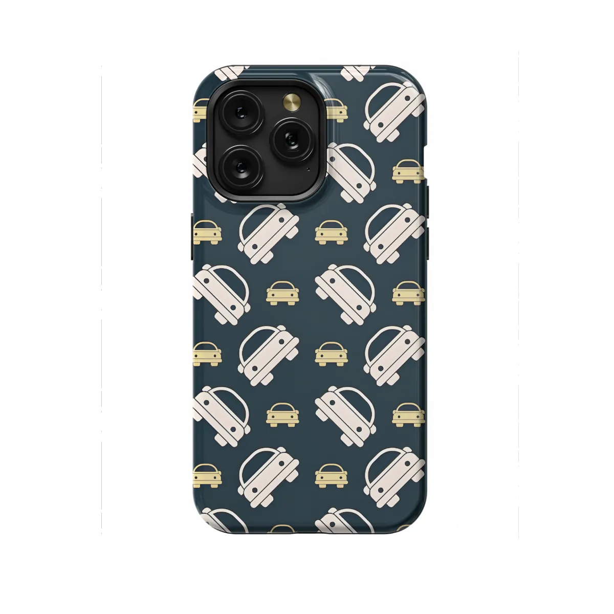 Car Toys Cars Seamless Pattern Cartoon iPhone 16 Pro Phone Case - Image 1