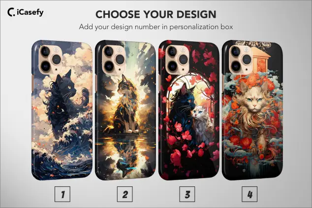 iPhone 16 Pro Cat Floral Sky Mon Animal Watercolor Phone Case