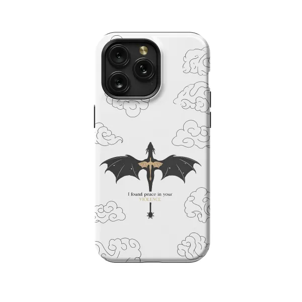 Dragon Fourth Wing Acotar iPhone 16 Pro Phone Case - Image 1