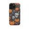Halloween Spider Web Bat Skeleton Pumpkin Fall iPhone 16 Pro Phone Case - Image 1