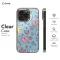 Heart Cross and Flower Seamless Blue iPhone 16 Pro Phone Case - Image 7