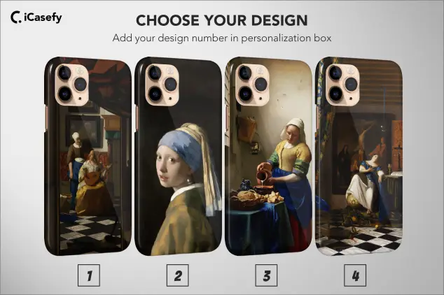 iPhone 16 Pro Johannes Vermeer Baroque Art Phone Case