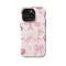Pink Girly Coquette Cherry Bow Tie Ribbons iPhone 16 Pro Phone Case - Image 1