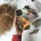 Red Cat Wild Flower iPhone 16 Pro Phone Case - Image 2