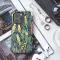 Seamless Green Leaf Bird Parrots iPhone 16 Pro Phone Case - Image 3