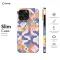 Trendy Cute Geometric Mosaic iPhone 16 Pro Phone Case - Image 6
