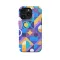 Trendy Cute Geometric Mosaic iPhone 16 Pro Phone Case - Image 1