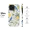 iPhone 16 Pro Vintage Bluebird Fruit Floral Pattern Phone Case - Image 7