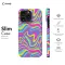 Wavy Colorful Groovy Trippy Psychedelic iPhone 16 Pro Phone Case - Image 6