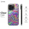 Wavy Colorful Groovy Trippy Psychedelic iPhone 16 Pro Phone Case - Image 7