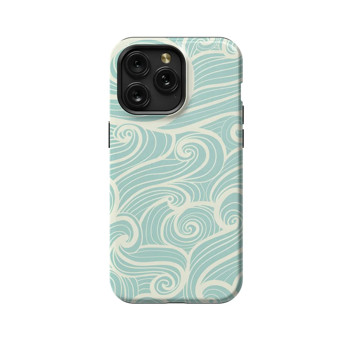 Wavy Sea Seamless iPhone 16 Pro Phone Case - Image 1