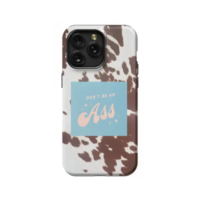 iPhone 16e Cowboy Country Western Cow Print Phone Case