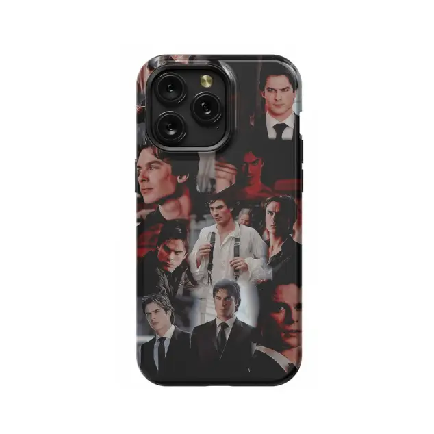 iPhone 16e TVD The Vampire Diaries Damon Salvatore Collage # Phone Case