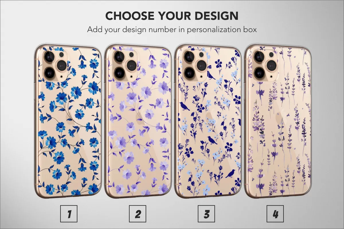iPhone 5s Clear Flower Floral Wildflower Art Phone Case - Image 1