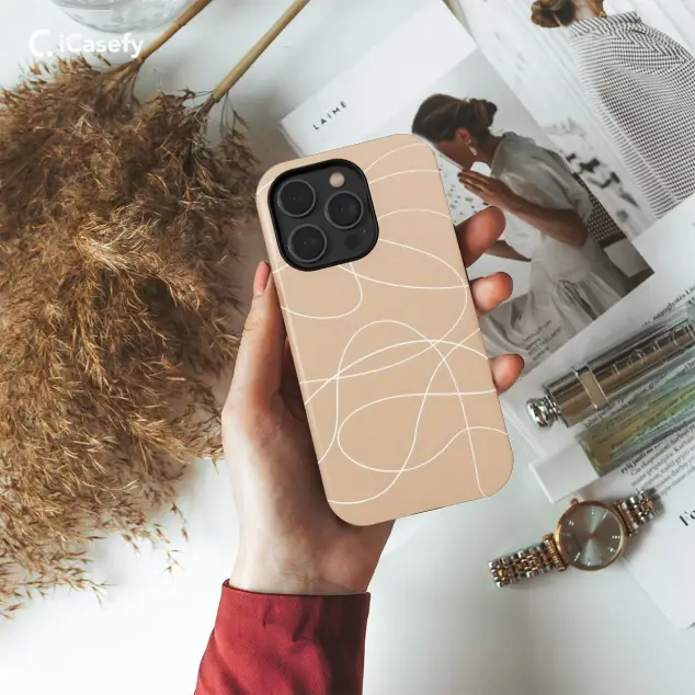iPhone 5s Coffe Milk Line Aesthetic Minimalist Line Art Phone Case