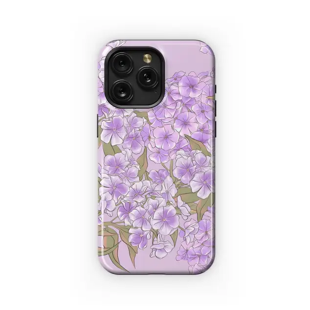 iPhone 5s Floral White-Lilac Phlox Leaves Phone Case