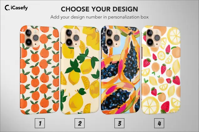 iPhone 5s Fruity Lemon Orange Strawberry Papaya Phone Case