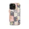 iPhone 5s Groovy Floral Pastel Checkered Phone Case - Image 1