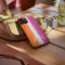 iPhone 5s LGBT+ Lesbian Subtle Lineart Pride , Bi Aesthetic Wavy Paint Phone Case - Image 3