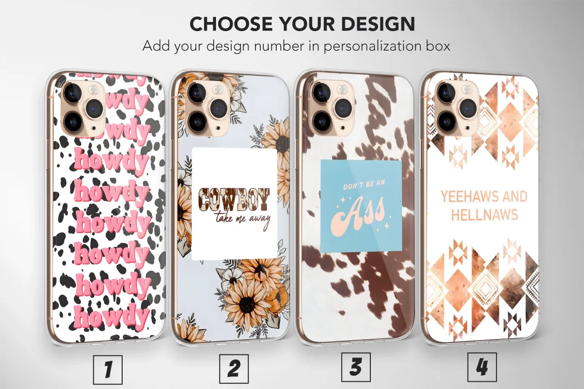 iPhone 5s Western Country Cowgirl Aesthetic Cowboy Phone Case - Image 1