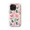 iPhone SE 2022 Abstract Watercolor Pink Coral Floral Pattern Phone Case - Image 1