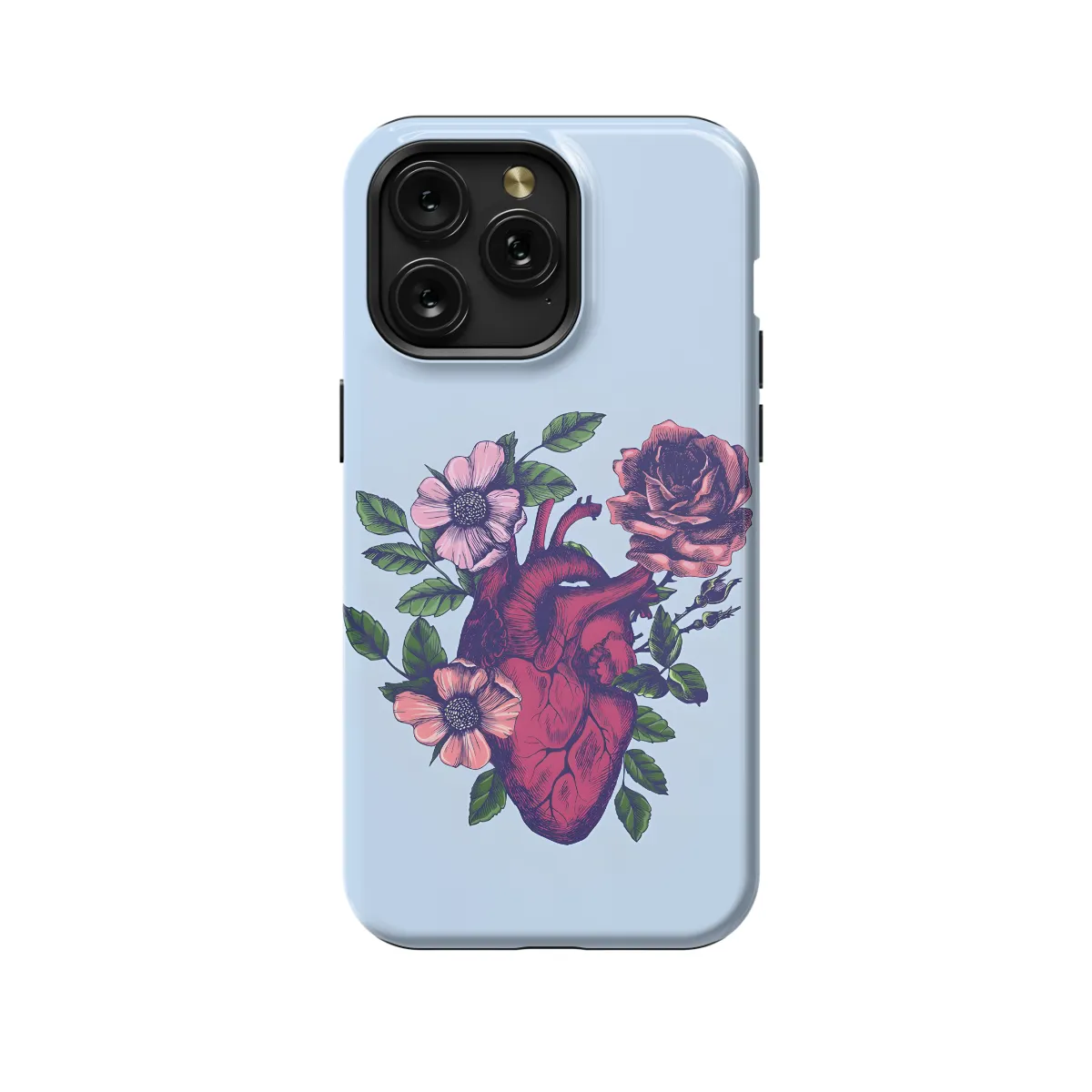 Anatomy Lovely Heart Flower iPhone SE 2022 Phone Case - Image 1