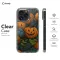 Autumn Halloween Spooky Engraved Head Pumpkin iPhone SE 2022 Phone Case - Image 7