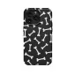 Black and White Dog Bone iPhone SE 2022 Phone Case - Image 1