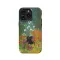 Black Cat Flower Gustav iPhone SE 2022 Phone Case - Image 1
