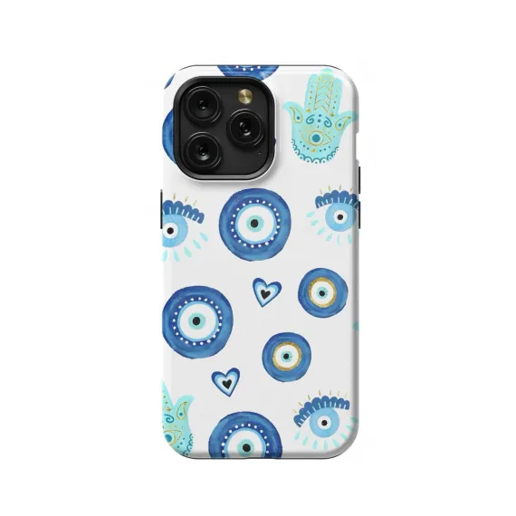 Blue Evil Eye # iPhone SE 2022 Phone Case - Image 1