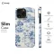 Blue Flower French Toile De Jouy iPhone SE 2022 Phone Case - Image 6