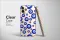 Clear Blue Butterfly Floral Seashell iPhone SE 2022 Phone Case - Image 2