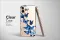 Clear Blue Butterfly Floral Seashell iPhone SE 2022 Phone Case - Image 3