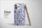 Clear Blue Butterfly Floral Seashell iPhone SE 2022 Phone Case - Image 5