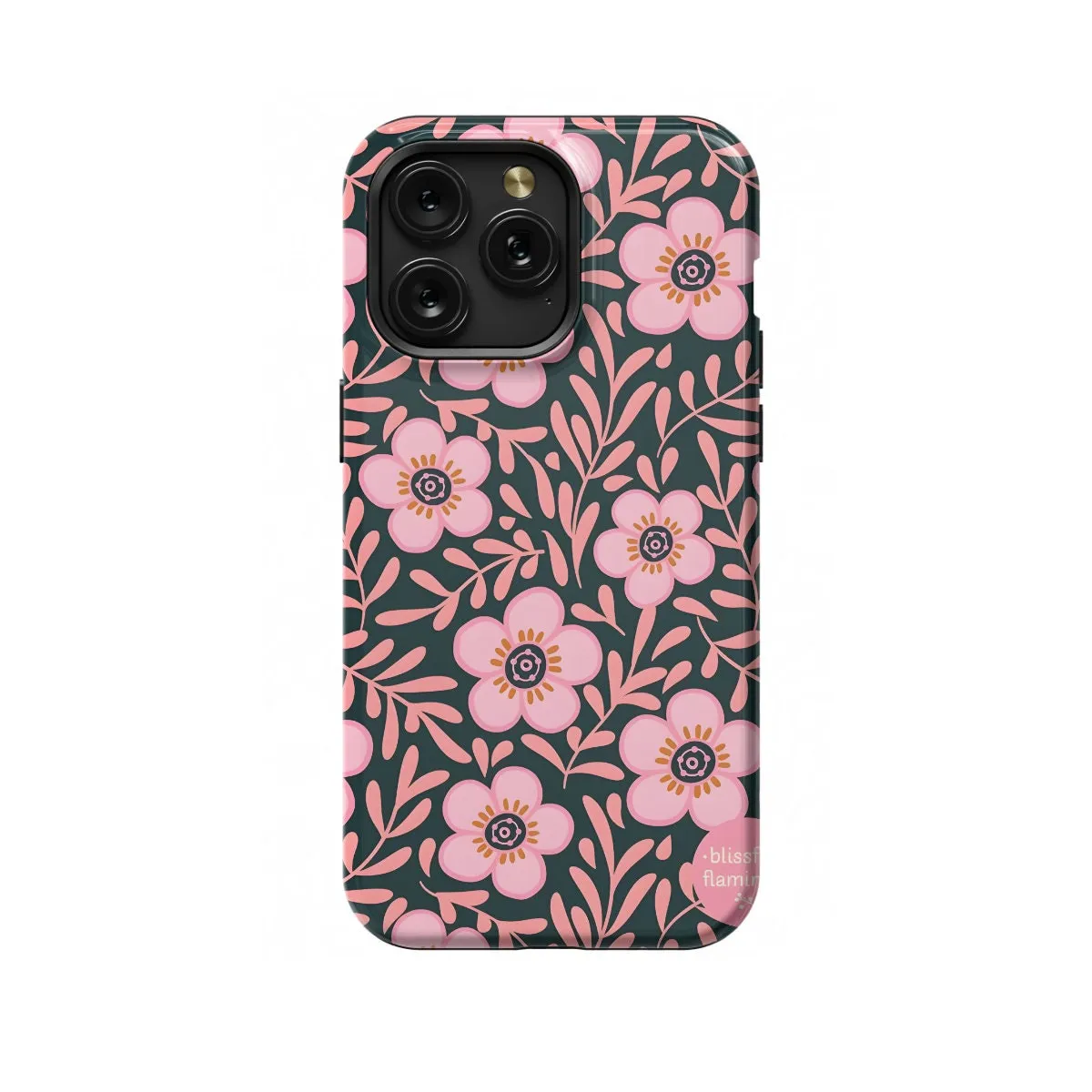 Floral Pink - - Seamless iPhone SE 2022 Phone Case - Image 1