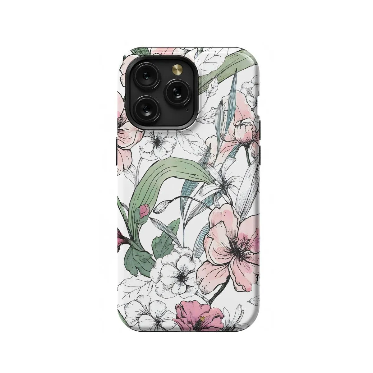 Flower Floral Watercolor # iPhone SE 2022 Phone Case - Image 1