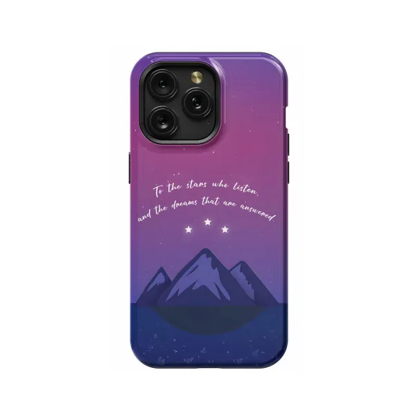 Night Court Symbol Acotar Acomaf Velaris Mountain Stars # iPhone SE 2022 Phone Case - Image 1