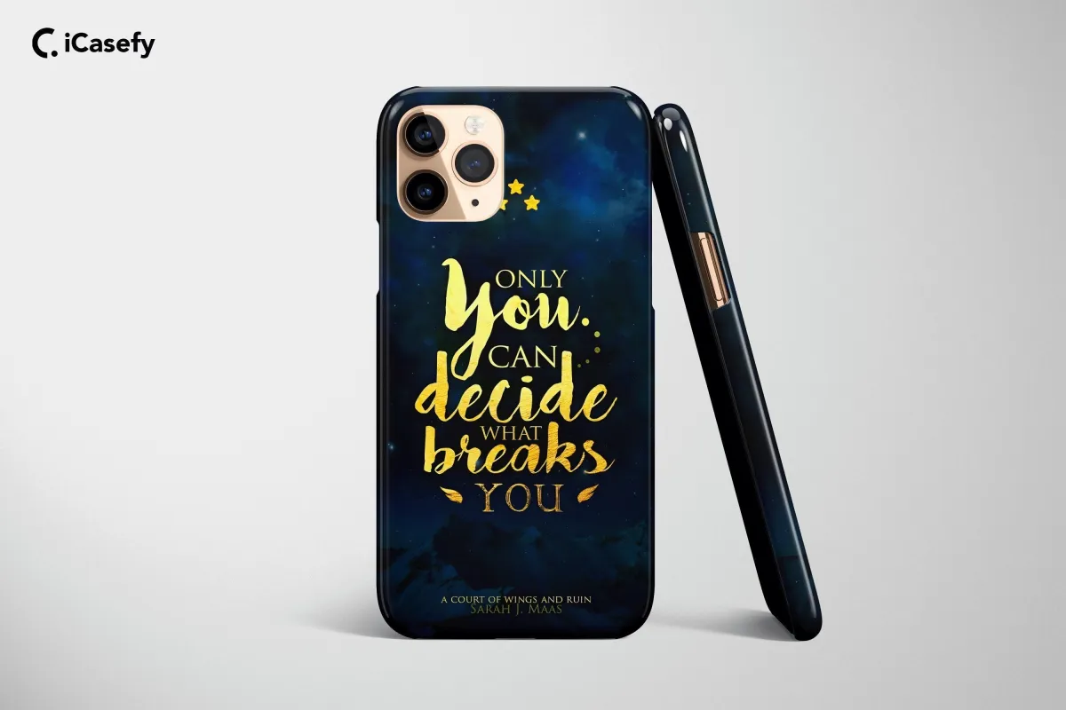Only You Can Decide What Breaks You Acotar iPhone SE 2022 Phone Case - Image 1
